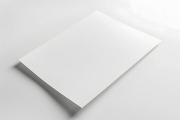A white piece of paper with no writing on it