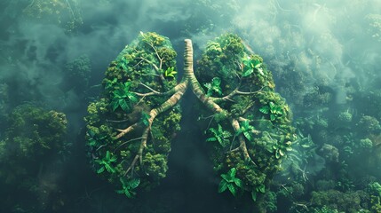 the lungs of the planet, concept for saving the earth
