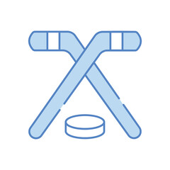 Hockey Cross vector icon