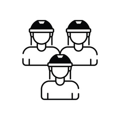 Hockey Team vector icon