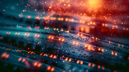 Naklejka premium Overlying retro film with scratching, dust, and light leaks