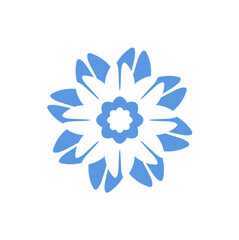 Beautiful flower on transparent background. Spring flower graphic design