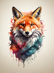 Obraz premium Fox Design for T-Shirt