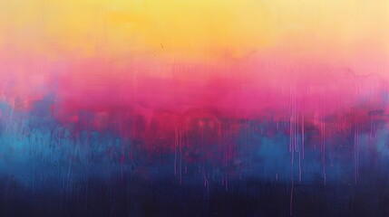 Breathtaking Surreal Painted Sky with Vibrant Color Gradient and Fluid Brushstrokes