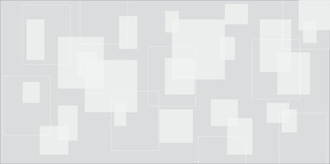 Abstract elegant background white and gray squares texture. Abstract white and grey geometric overlapping square pattern abstract futuristic background technology digital concept.