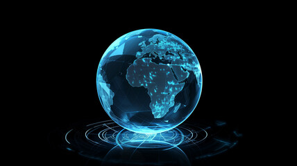 Data Blue Globe