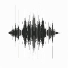 Vector music sound waves set. Audio digital equalizer technology, console panel, pulse musical.
