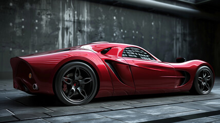 Fototapeta premium Future Concept Automotive Scene