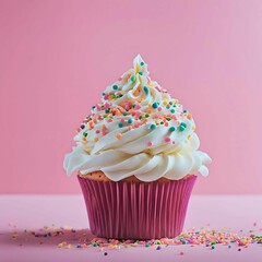 A Pink Cupcake Dream:AI-Generated 