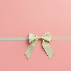 Bow on a soft background:AI-Generated 