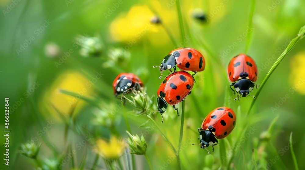 Aufkleber the biodiversity within a patch of grass, from insects to microorganisms, supports a complex web of 