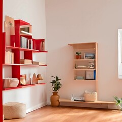 Book shelfs:AI-Generated 