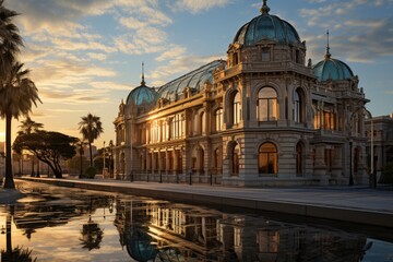 Obraz premium National Museum of Visual Arts in Montevideo, Uruguay., generative IA