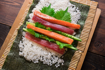 巻き寿司作り