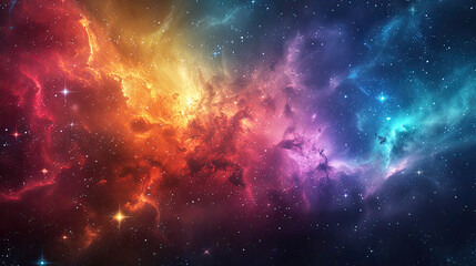 Naklejka premium This is an abstract painting of a nebula.