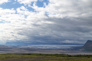 Fototapeta premium Skaftafell national park landscape, south Iceland landmark