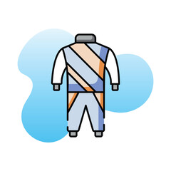 Race Suit vector icon