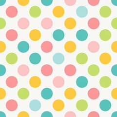 seamless square background of colored circle