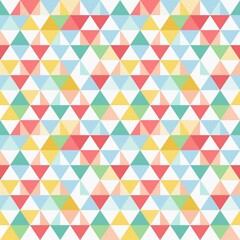 seamless square background of many  coloured triangle