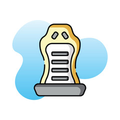 Racing Seat vector icon