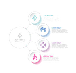 Vector infographic business presentation template connected with 3 options