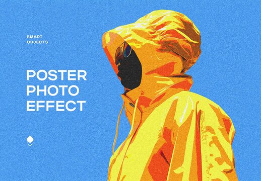 Poster Pop Art Photo Effect Mockup