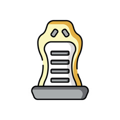 Racing Seat vector icon