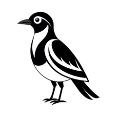 Flat Vector Illustration Silhouette Beautiful Birds collection | Bird Icon symbol Silhouette vector illustration isolated on a white background