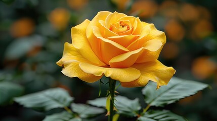 yellow rose in the garden HD 8K wallpaper Stock Photographic Image  
