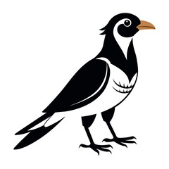 Flat Vector Illustration Silhouette Beautiful Birds collection | Bird Icon symbol Silhouette vector illustration isolated on a white background