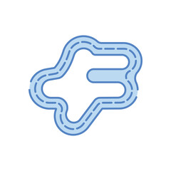 Racing Track vector icon