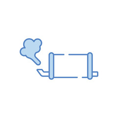 Exhaust vector icon