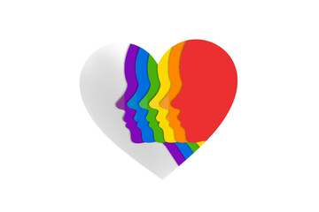 Inclusion and diversity lgbt pride people
