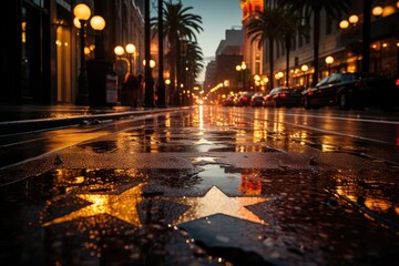 Hollywood fame, stars under your feet., generative IA