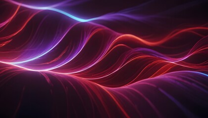 Obraz premium Futuristic dots pattern on dark background. Colored music wave. Big data. Technology or Science Banner. 3D rendering