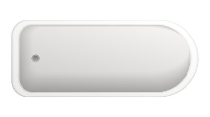 Interior furniture top view. Element for bathroom. Floor plan, view from above. Furniture store. Icon of interior. Isolated vector illustration