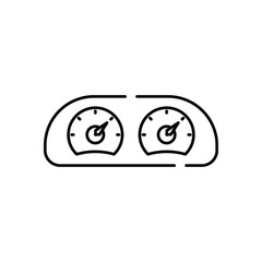 Speedometer vector icon