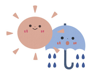 晴れのち雨のイラスト