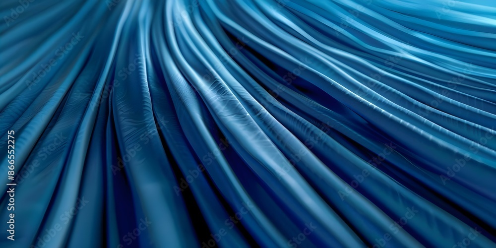 Poster vibrant blue gradient background with abstract lines to create a striking visual effect. concept abs