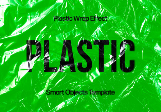 Plastic Wrap Effect Mockup With Generative AI