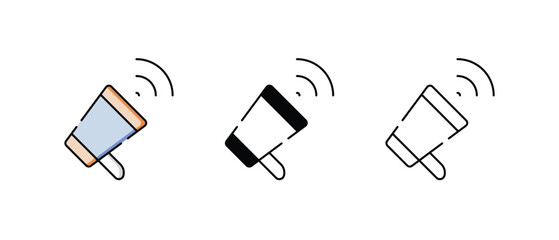 Speak icons vector set stock illustration