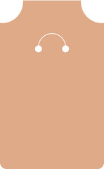 Keychain Display Holder Template Vector Graphic