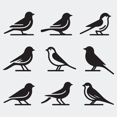 bird silhouette vector illustration Adobe Illustrator Artwork