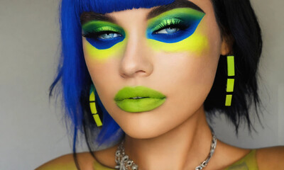 portrait of a woman with makeup