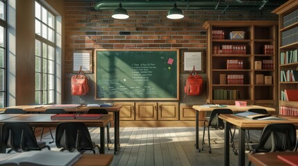 The Modern Classroom Interior