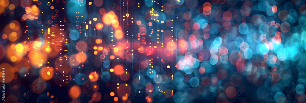 Aufkleber digital background perfect for tech processes, neural networks, artificial intelligence, data transf