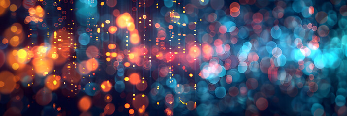 Digital background perfect for tech processes, neural networks, artificial intelligence, data transfer and encryption, digital archives, sound and graphic presentations, science, education, etc.