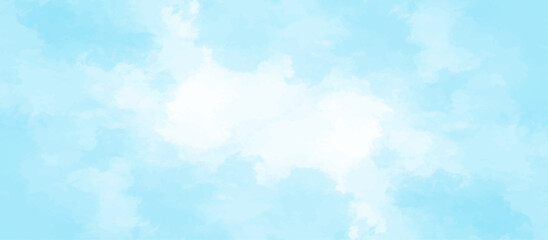 Blue sky with cloud .Beautiful blue sky with white clouds .bright cloud cover in the sun calm clear winter air background .gradient light white background.	