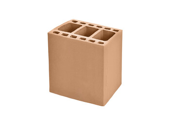 Bloco cerâmico em fundo branco
