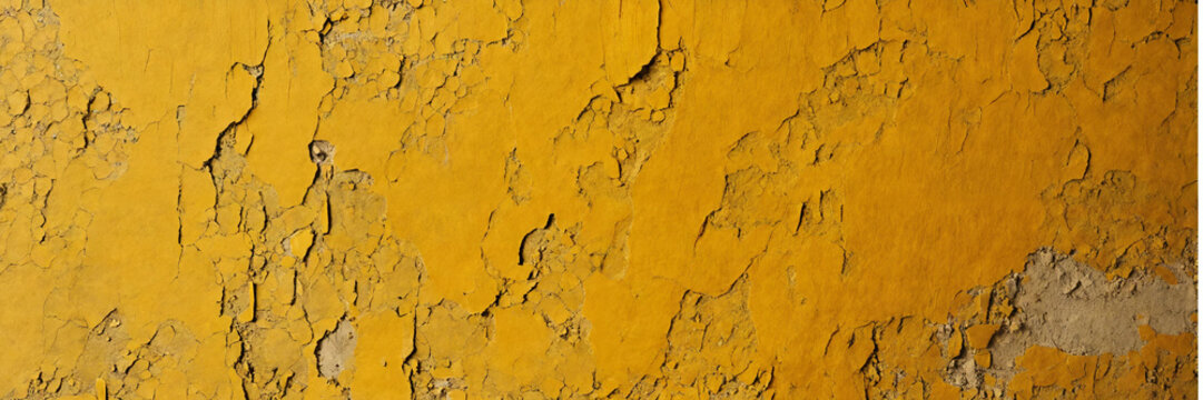 Mustard plastered wall texture